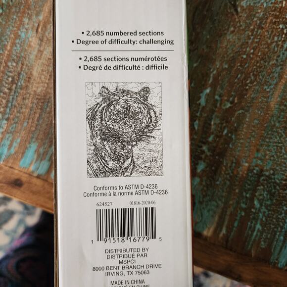 Artist's Loft 16x20 Vertical Paint By Numbers Kit Bengal Tiger - Challenging - Picture 2 of 7